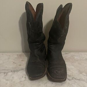 Black Western Leather Boots